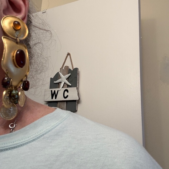 Vintage Gold and Amber Statement Earrings - Picture 4 of 12